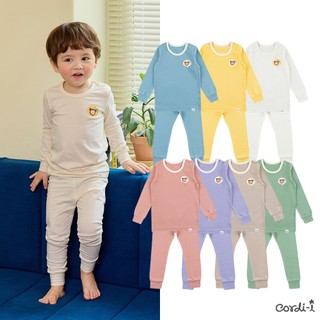 Cordi-i Bộ thun cotton dài tay cao cấp cho bé Be Happy Single Spandex (24SS) - AB253 7 Màu Sắc Chọn Lựa Dành Cho Bé Trai Bé Gái