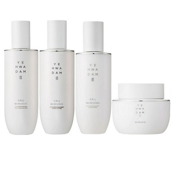 The Face Shop Yehwadam Jeju Magnolia Pure Brightening Toner Emulening Serum Cream