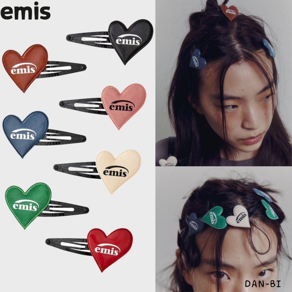 [emis] HEART HAIRPIN _ 7color / 2ea = 1 bộ / 100% sản phẩm KR chính hãng / vận chuyển nhanh từ KR