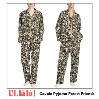  (23198V) Forest Friends Bộ Ngủ Couple Dài Tay Free  Size