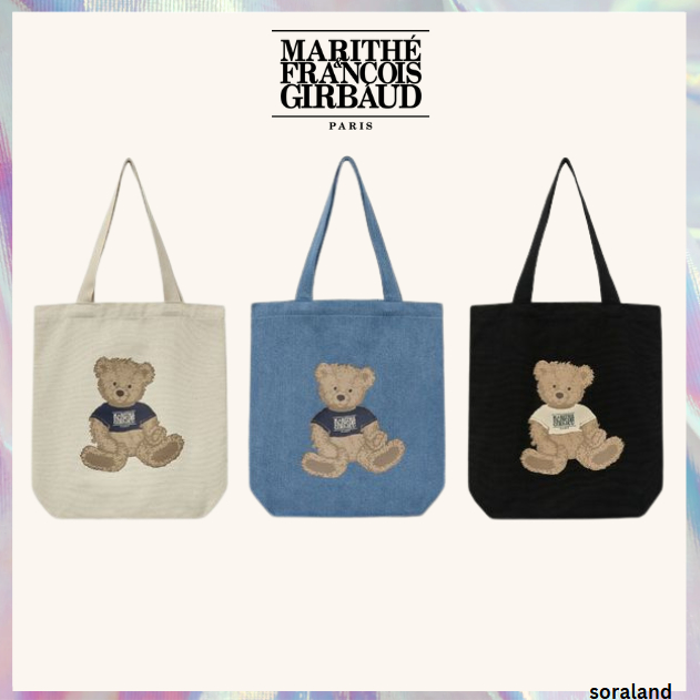 [MARITHE FRANCOIS GIRBAUD] TÚI ECO DOODLE BEAR 3 màu (MỚI 2025)