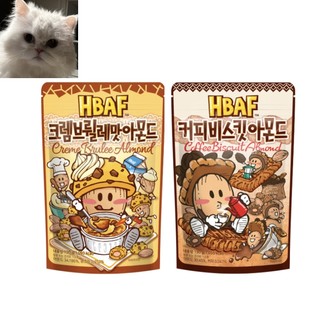 Hbaf gia vị hàn quốc hạnh nhân ăn nhẹ 190g / bánh quy cà phê / creme brulee