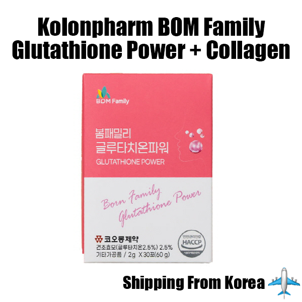 Kolon BOM Family Premium Glutathione Power Whitening Moro Orange Collagen Vitamin C 1 Hộp 30T