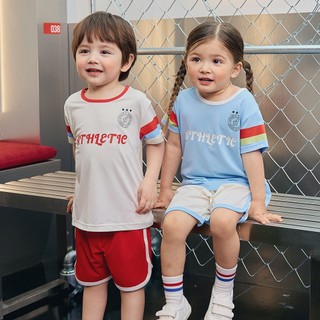 Cordi-i Bộ thun ngắn Athletic 2 màu tùy chọn (24SS) -CT122 từ Hàn Quốc Xuân Hè Thu Đông bé trai quần áo bé gái mặc nhà