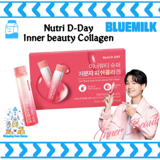 Collagen Hàn Quốc, collagen uống Nutri D-day, collagen làm đẹp bên trong, collagen cá phân tử siêu thấp (7 chai, 14 chai)