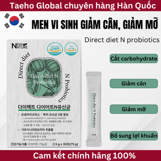 Men giảm cân Direct diet N Probiotics 2.5g x 30 gói (New nature) Hàn Quốc