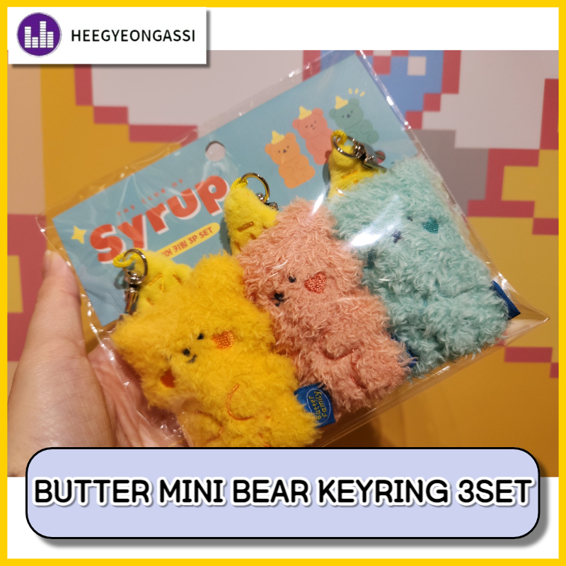 Butter MINI BEAR KEYRING 3 BỘ