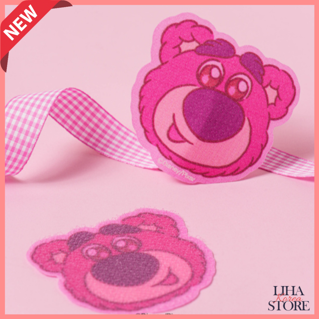 Hàn Quốc Daiso Pixar Câu Chuyện Đồ Chơi Lotso 2 Miếng Dán Tóc Miếng Dán Tóc Tấm Miếng Dán Tóc Miếng 