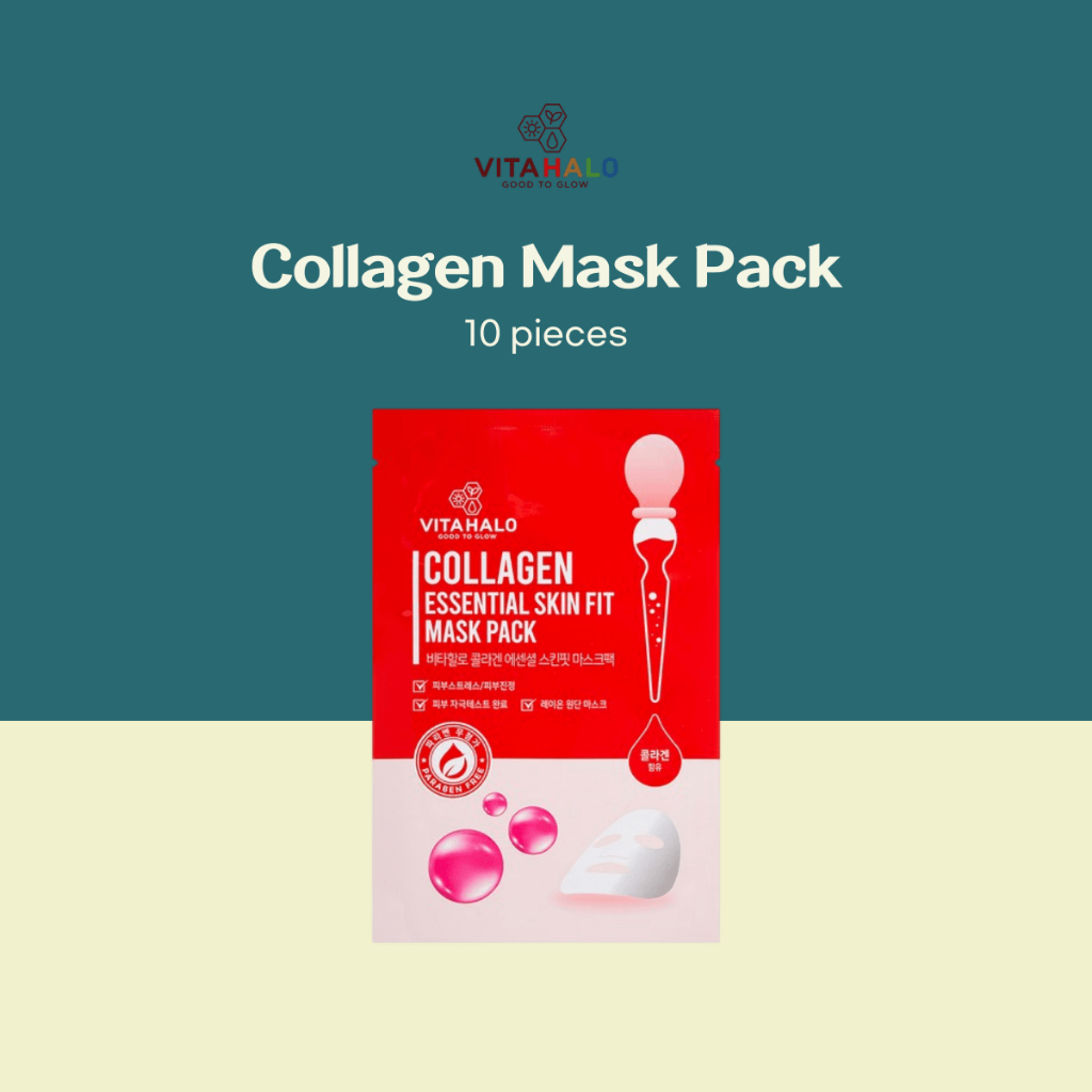 Gói Collagen | Gói mặt nạ | Gói mặt nạ Collagen VitaHalo | 10 gói | 1 ngày 1 gói | Collagen thủy phâ