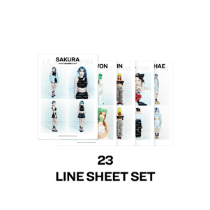 Le SSERAFIM 2024 S / S POP UP LE SSERAFIM Thương hiệu Merch 23 LINE SHEET BỘ