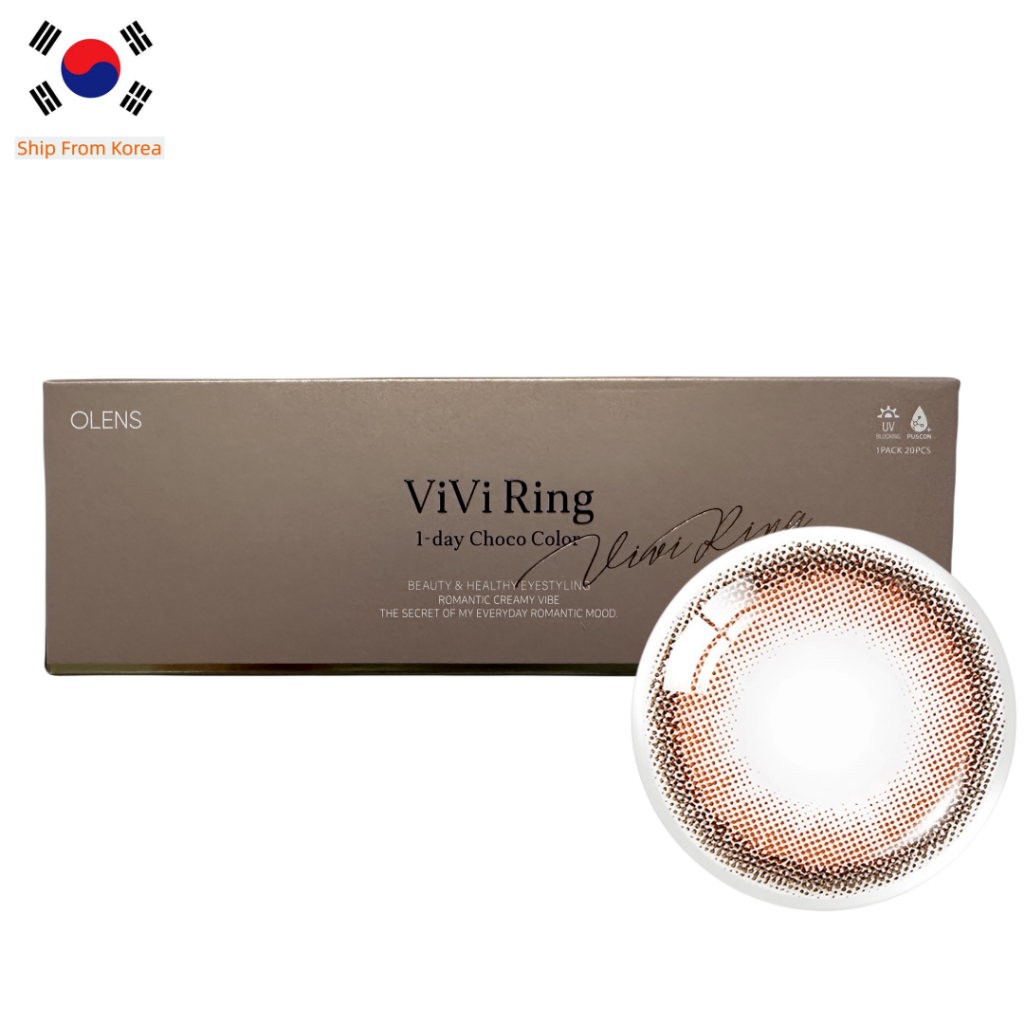 Olivis Set 20p Kính Áp Tròng 20p Và Ống Kính Hàn Quốc