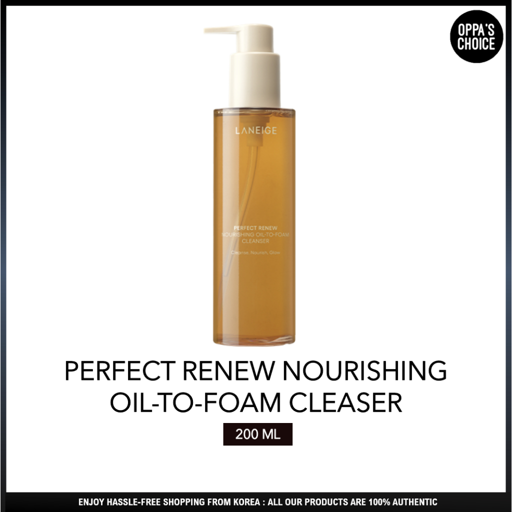 LANEIGE PERFECT RENEW NOURISHING OIL TO FOAM CLEANSER 200ML