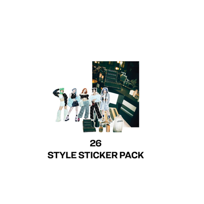 Le SSERAFIM 2024 S / S POP UP LE SSERAFIM Thương hiệu Merch 26 PHONG CÁCH STICKER GÓI