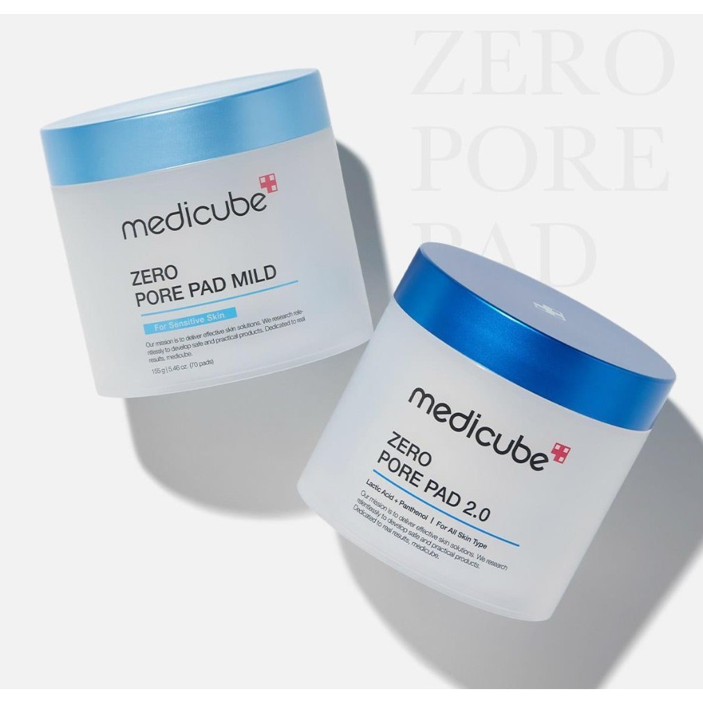 Medicube Zero Pore pad 2.0 / Zero Pore pad MILD 70 miếng / 70 miếng + 70 miếng nạp lại, miếng tẩy tế