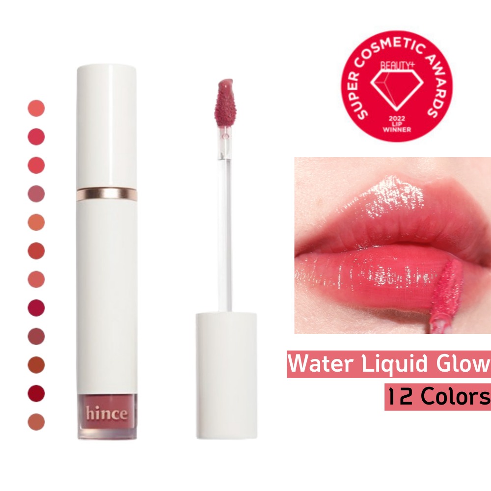 [hince] Mood Enhancer Water Liquid Glow Lips 12 màu Son bóng ẩm