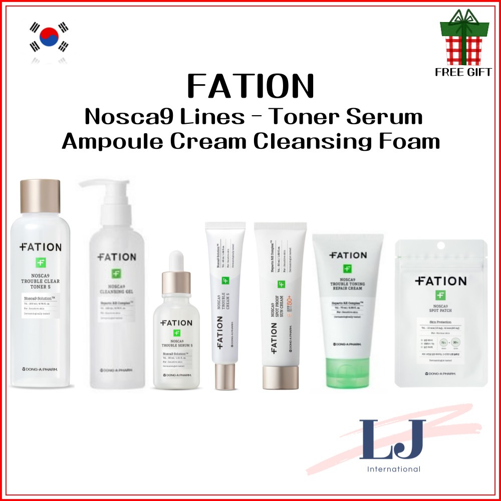 Fation NOSCA9 Trouble Serum 30ml FATION NOSCA9 Clear Toner / Kem / Toning Ampoule / Bọt làm sạch, Ge