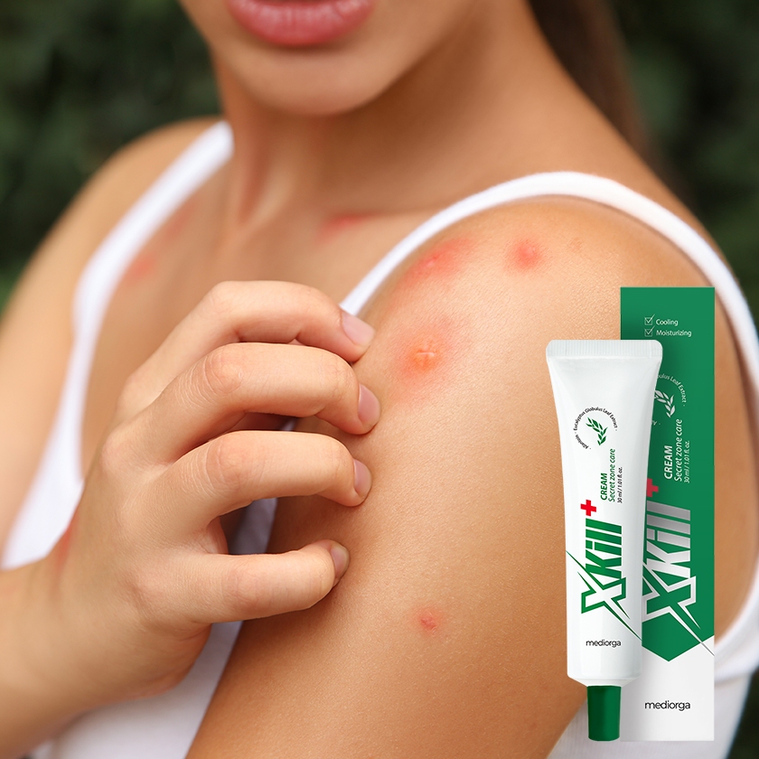 Mediorga Exskill Sensitive Seborrheic Secret Zone Dermaitis Care Kem làm mát thảo mộc