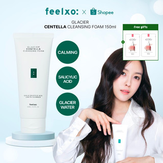 Sữa rửa mặt FEELXO rau má nước sông băng độ pH thấp 150ml I rau má (cica) + phức hợp axit salicylic