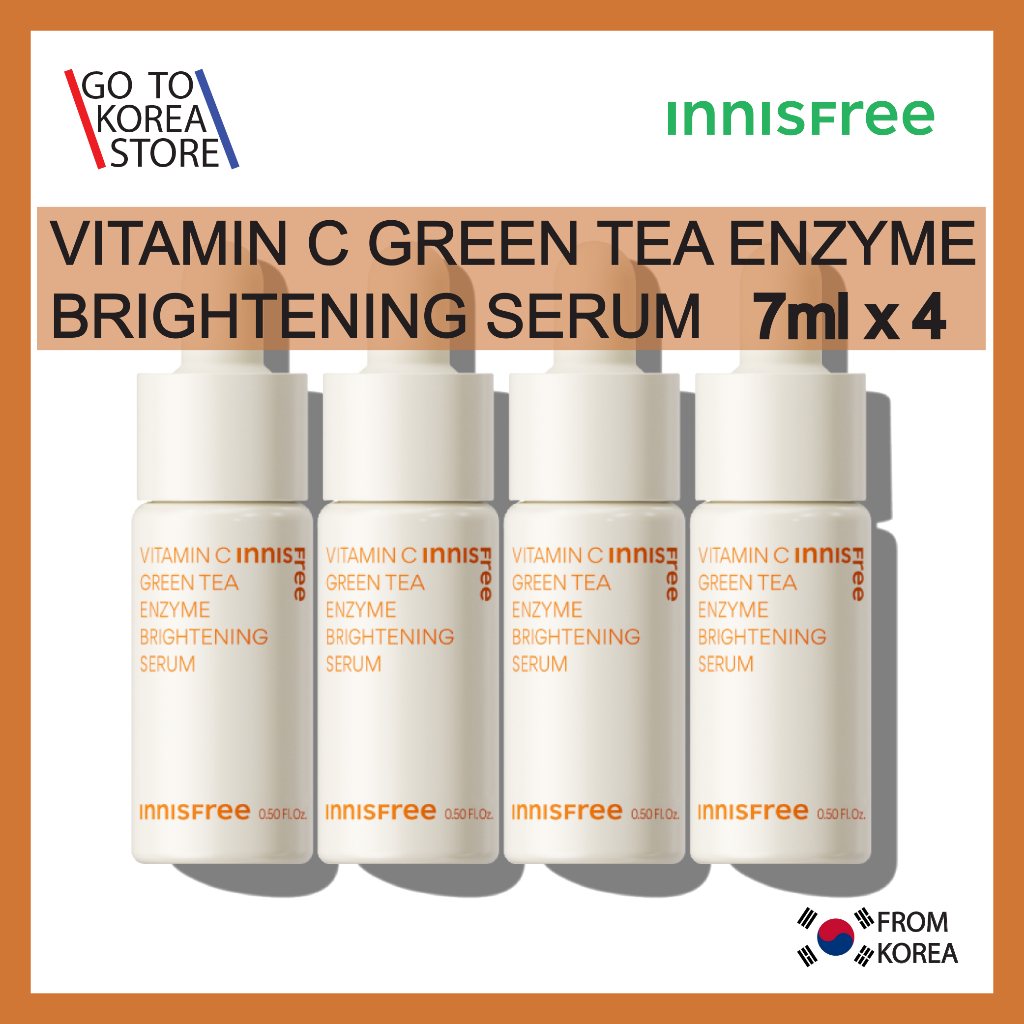 Innisfree VITAMIN C TRÀ XANH ENZYME BRIGHTENING SREUM [7ml x 4]