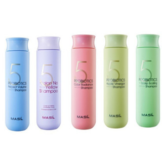 [Masil] 300ml / 5 Probiotics No Yellow Gội / 5 Da Đầu / 5 Màu Sắc rạng rỡ / 5 Giấm táo / 5 Khối Lượng Hoàn Hảo