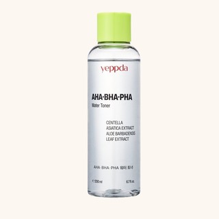 yeppda aha+ bha+ pha water toner 200ml
