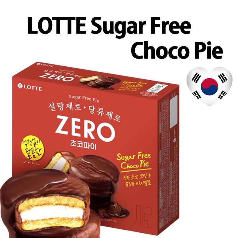 Lotte Sugar Free Zero Sweet Snacks Zero Choco Pie 28g * 12ea