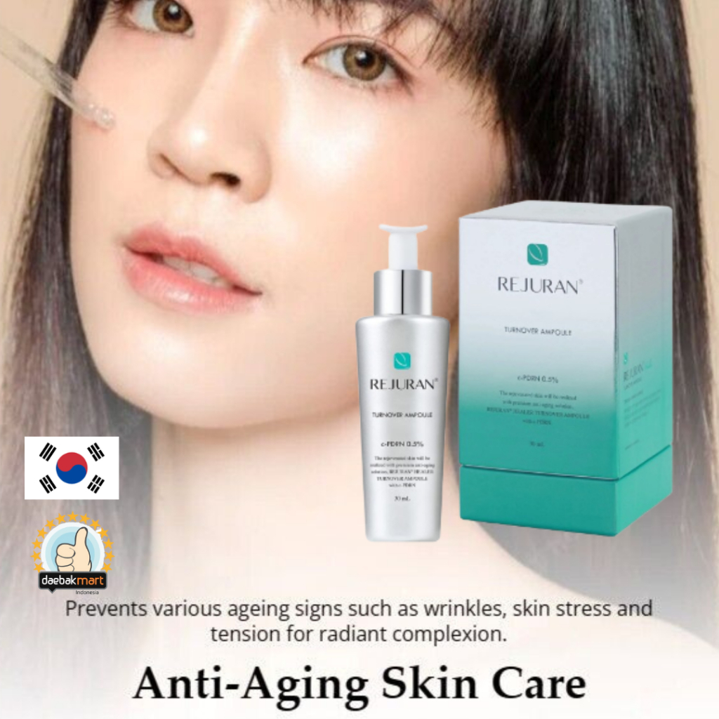Rejuran Turnover Ampoule 30ml Serum mặt và cổ mạnh mẽ chống lão hóa Original Korea