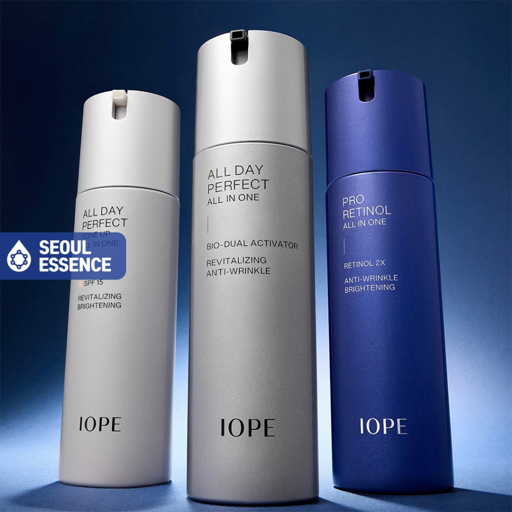 Iope Men (Homme) All Day Perfect (Tone Up) / Pro Retinol All In One - Bio Dual Activator, Revitalizi