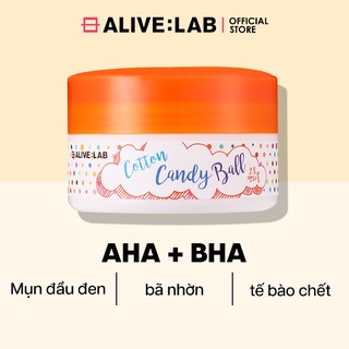 Pad tẩy da chết ALIVELAB Cotton Candy Ball / toner pad 50ml tẩy tế bào chết cải thiện mụn đầu đen