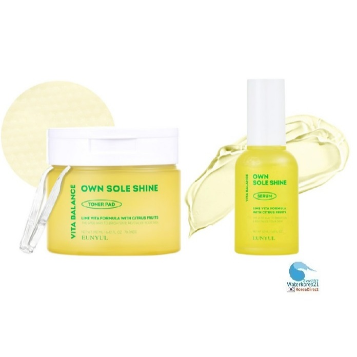 Eunyul Vita Balance Own Sole Shine Toner Pad 70P Serum 50ml