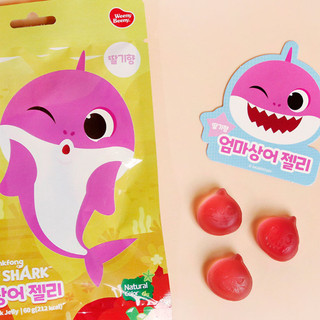 [Pinkfong] Thạch Cá Mập Bé 60g | Cá Mập Bé (Hương chanh) / Cá Mập Bố (Hương Nho) / Cá Mập Mẹ (Hương Dâu)