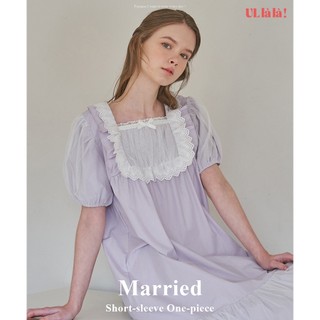  (24166WOSXN) ULLALA PYJAMAS Váy ngủ mặc nhà Tay ngắn Married