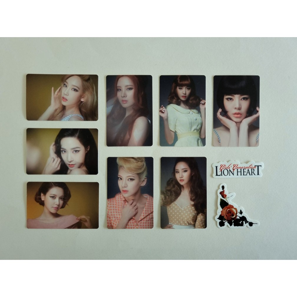 Gói nhãn dán chính thức của SNSD Girl 's Generation Lion Heart Taeyeon Yoona