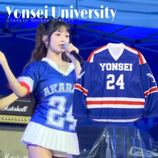 [Yonsei University][KOREA] Áo thun khúc côn cầu cổ điển (chính hãng)
