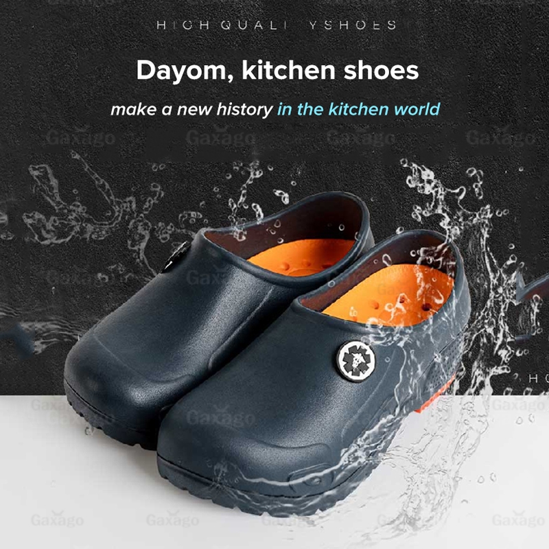 [Ablefactory] Giày đầu bếp / guốc nhà bếp / Giày nhà bếp / Giày an toàn chống trượt / Chống nước cho