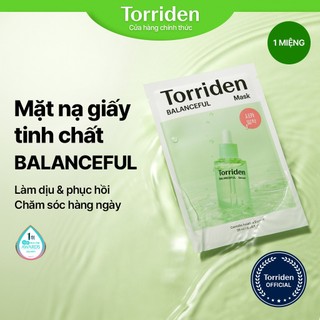  Mặt nạ giấy cho da mặt chứa serum BALANCEFUL CICA, làm dịu và cân bằng cho da mụn, sử dụng hàng ngày, 1 miếng