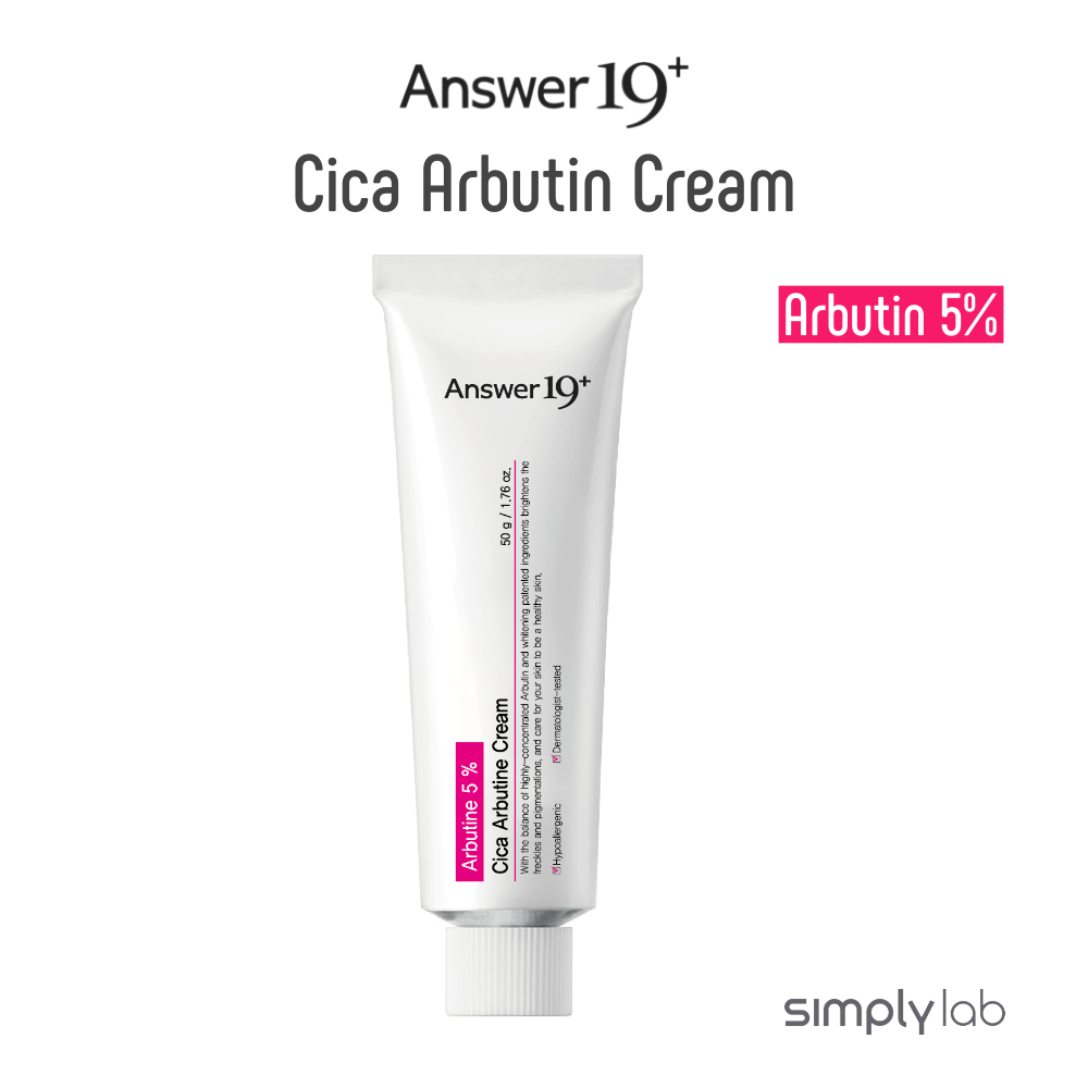 [Answer19] Kem Cica Arbutin 50g, Arbutin 5%, làm trắng, loại bỏ vết thâm, chăm sóc nhẹ nhàng, madeca
