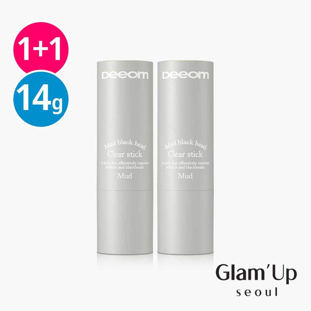 [Deeom] (1 + 1) Mud Black Head Clear Stick 14g Sebum Remover Sản xuất tại Hàn Quốc Olive Young