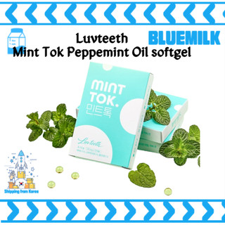 kẹo ngậm thơm miệng,Viên thơm miệng Mint Tok vị bạc hà dạng viên nang mềm/ Mint Tok Peppemint Oil softgel 3,12g/130mg*24 viên