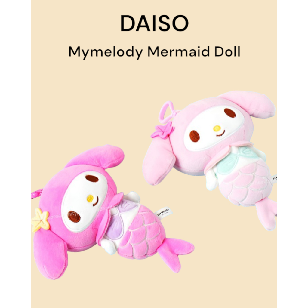 [Daiso] Búp bê nàng tiên cá Mymelody