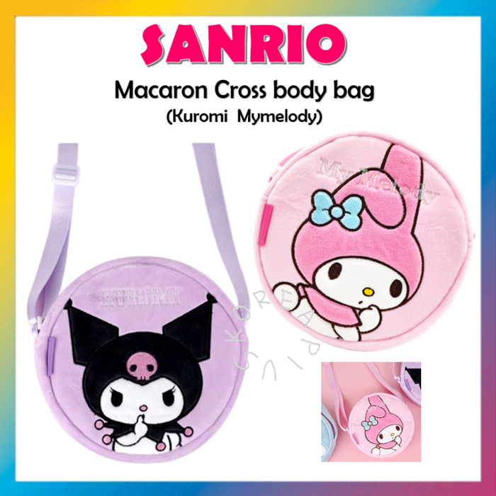 [Sanrio] Túi thêu Macaron KUROMI Mymelody