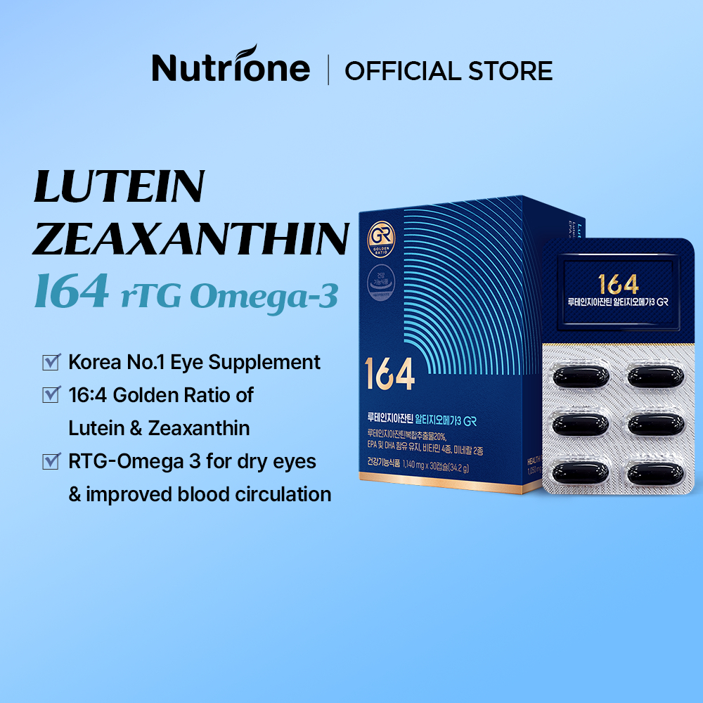 NUTRIONE Lutein Zeaxanthin 164 rTG Omega-3 GR (1,140 mg x 30 viên)