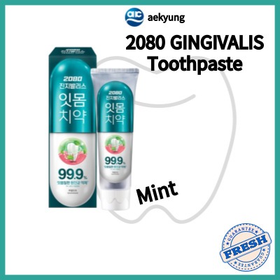 [aekyung] 2080 Kem Đánh Răng Ginginvalis / Bạc Hà / 150g