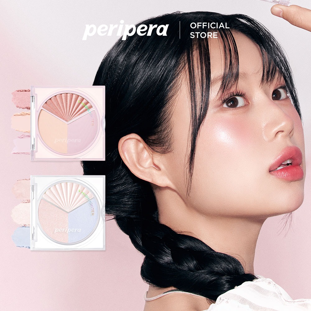 [PERIPERA] Phấn Bắt Sáng Trong Suốt Bắt Sáng Tốt V Highlighter 8.3g (3 màu)