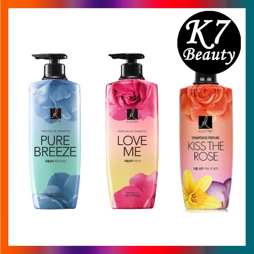 [Elastine] Dầu gội & Dầu xả ELASTIN (Kiss / Pure Breeze / Love Me) 600ml / 760g
