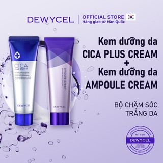 Set 2 kem làm trắng da DEWYCEL gồm kem dưỡng Ampule và kem dưỡng Cica Plus