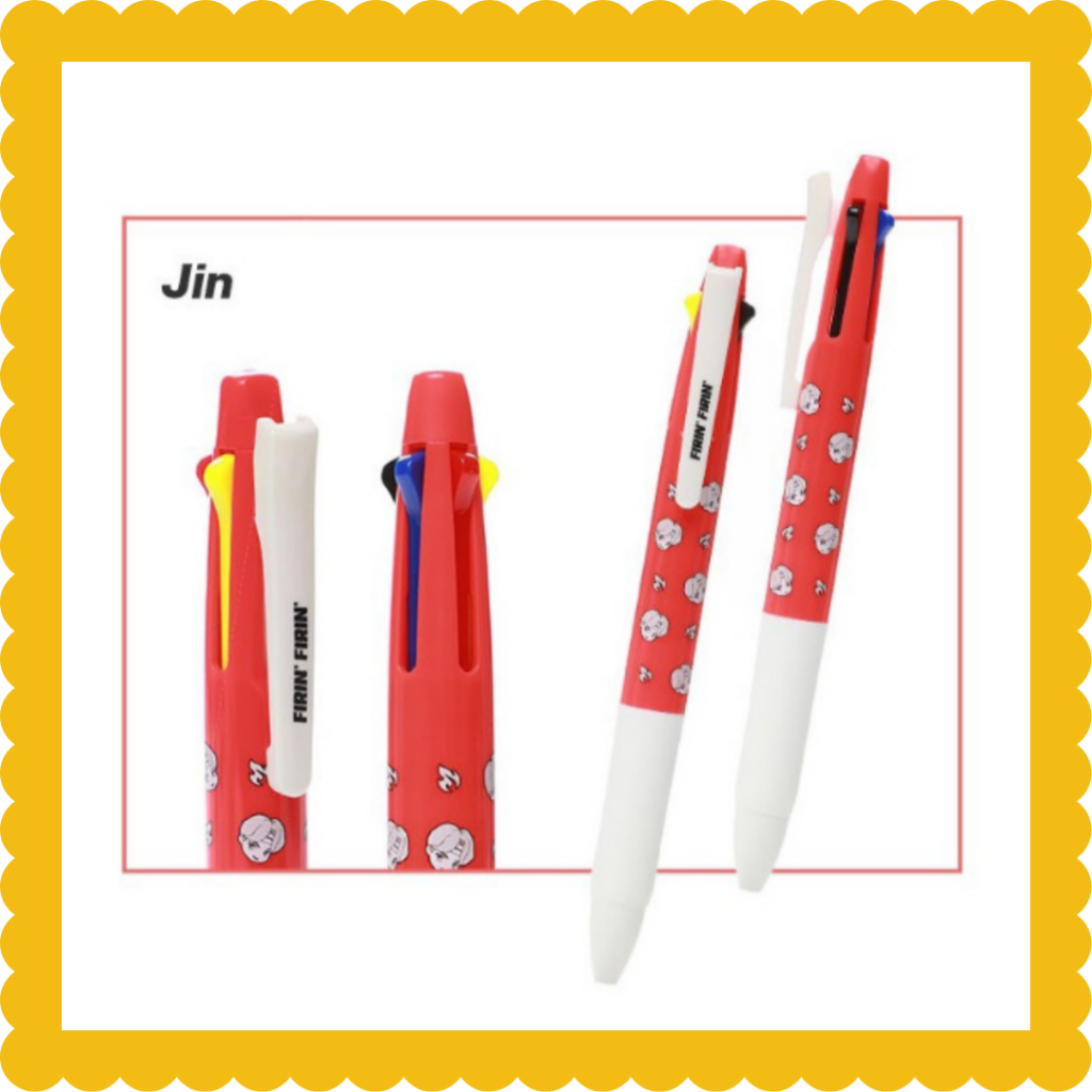 ⭐[Bt21]⭐ Bts TinyTAN Nhiều bút 4 màu Bút bi Bút bi Hàng chính thức