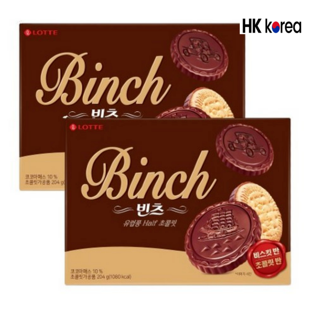 Bánh quy sô cô la Lotte Binch-204g * 1 Hộp