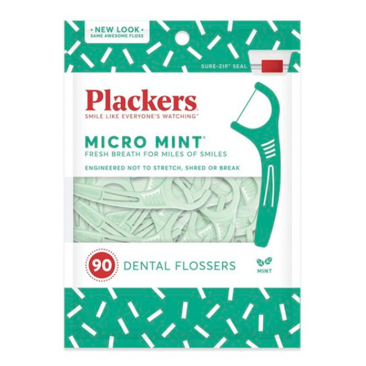 Plackers Dental Flossers – Micro Mint để làm sạch sảng khoái