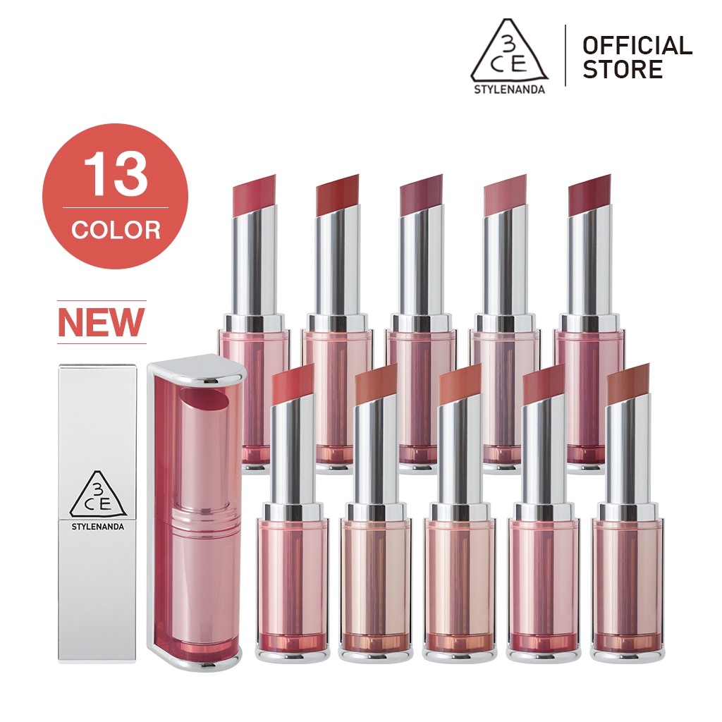 Son Môi 3Ce Lì Mịn Mờ Ảo/ Nhẹ Tênh Smooth, Matte, Virtual, Light 3Ce Blur Matte Lipstick 4G | Official Store Lip Make Up Cosmetic